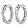 True Origin Lab Grown Diamond Round Hoops with Safety Clasps