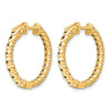 True Origin Lab Grown Diamond Round Hoops with Safety Clasps