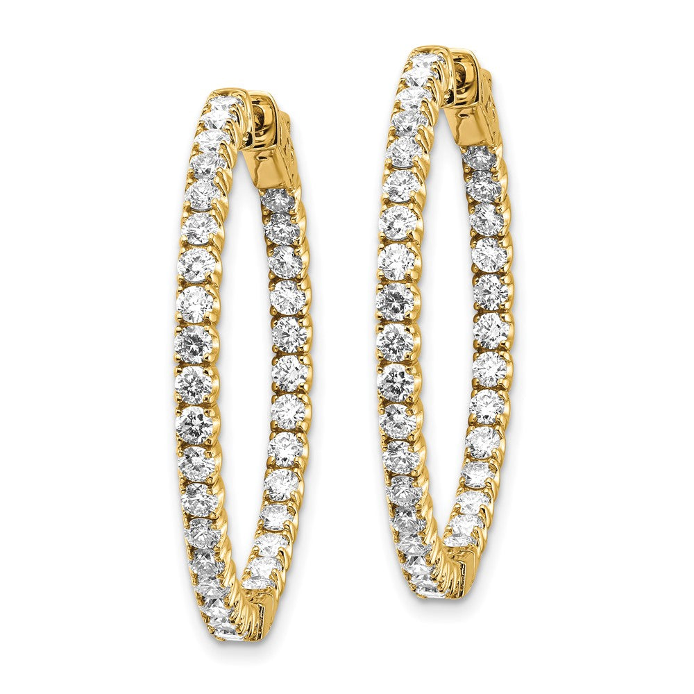 True Origin Lab Grown Diamond Round Hoops with Safety Clasps