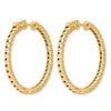 True Origin Lab Grown Diamond Round Hoops with Safety Clasps