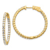Diamond Hoops with Safety Clasps