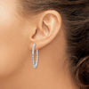 True Origin Lab Grown Diamond Round Hoops with Safety Clasps