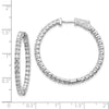True Origin Lab Grown Diamond Round Hoops with Safety Clasps