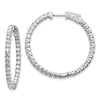 Diamond Hoops with Safety Clasps