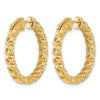 True Origin Lab Grown Diamond Round Hoops with Safety Clasps