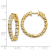 True Origin Lab Grown Diamond Round Hoops with Safety Clasps