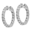 True Origin Lab Grown Diamond Round Hoops with Safety Clasps