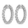 True Origin Lab Grown Diamond Round Hoops with Safety Clasps