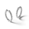 True Origin Lab Grown Diamond Round Hoops with Safety Clasps