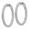 True Origin Lab Grown Diamond Round Hoops with Safety Clasps