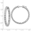 True Origin Lab Grown Diamond Round Hoops with Safety Clasps