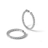 True Origin Lab Grown Diamond Round Hoops with Safety Clasps