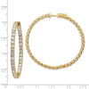 True Origin Lab Grown Diamond Round Hoops with Safety Clasps