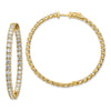 True Origin Lab Grown Diamond Round Hoops with Safety Clasps
