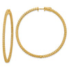 Diamond Hoops with Safety Clasps