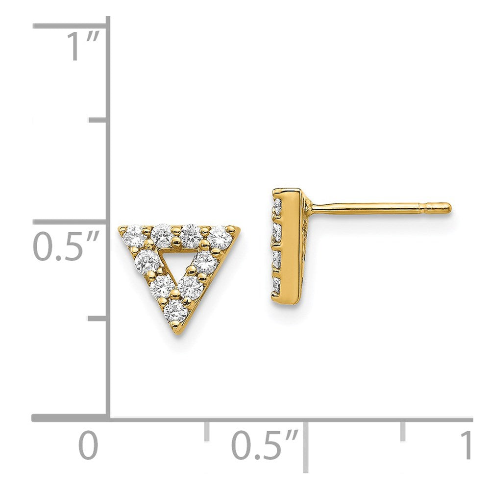 Diamond Open Triangle Earrings