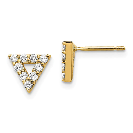 Diamond Open Triangle Earrings