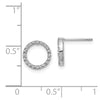 Open Circle Diamond Earrings
