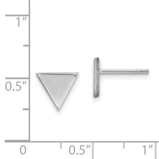 Gold Triangle Post Earrings