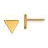 14k 8mm Triangle Post Earrings