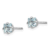 14k Princess-Cut Post Earrings. -B Styles
