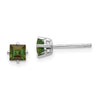 14k Princess-Cut Post Earrings. -B Styles