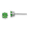 14k Princess-Cut Post Earrings. -B Styles