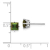 14k Princess-Cut Post Earrings. -B Styles
