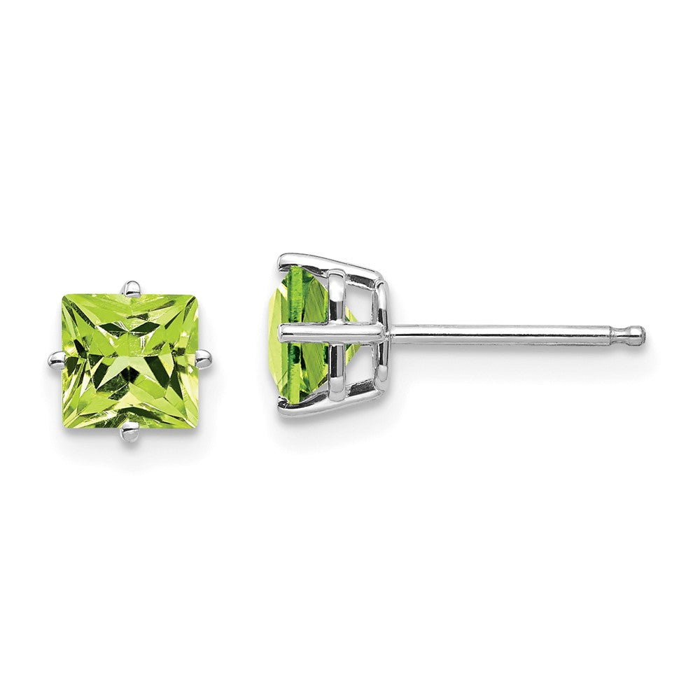 14k Princess Cut Earrings