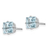 14k Princess-Cut Post Earrings. -B Styles