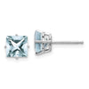 14k Princess-Cut Post Earrings. -B Styles