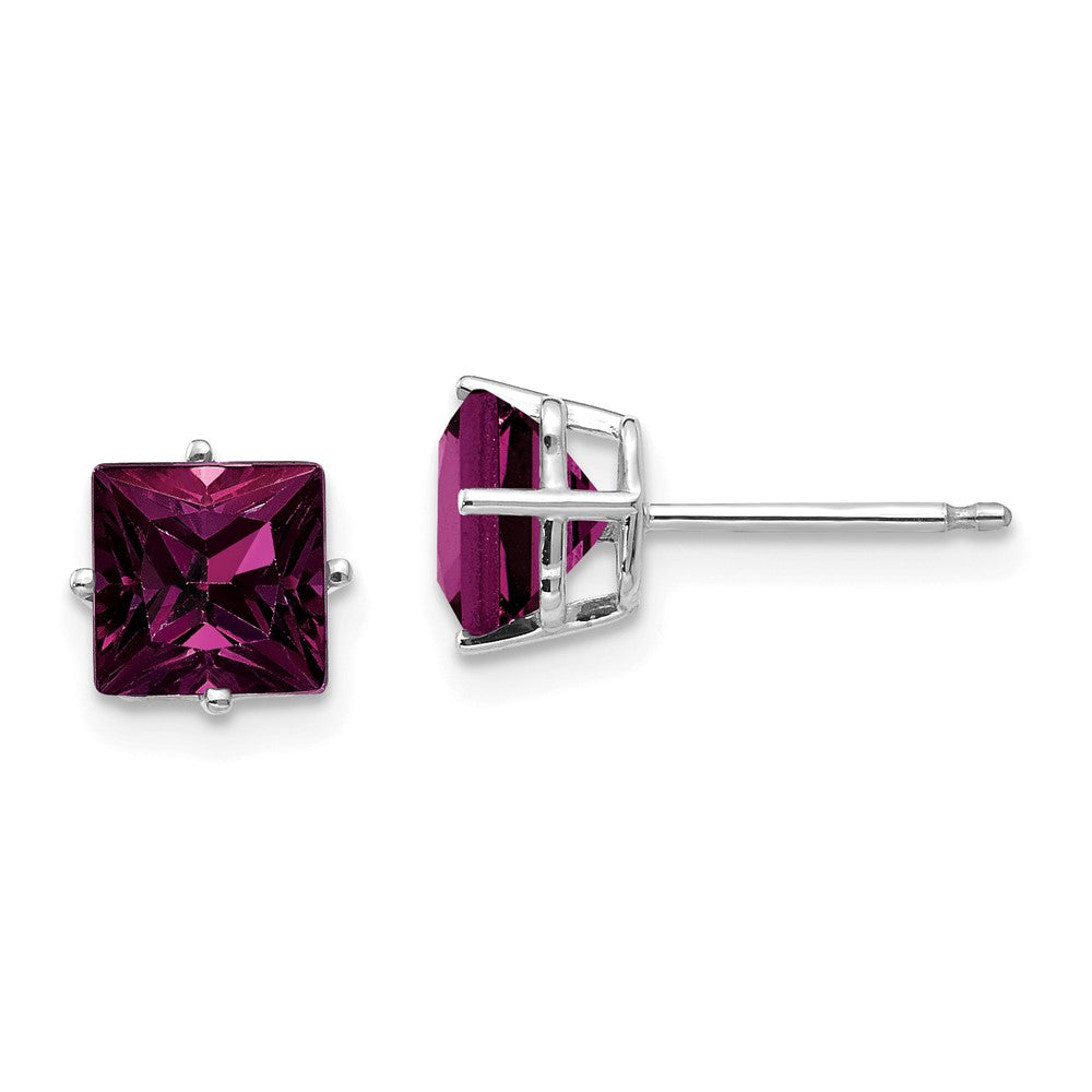 14k Princess Cut Earrings