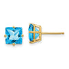 14k Princess Cut Earrings