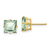 14k Princess Cut Earrings