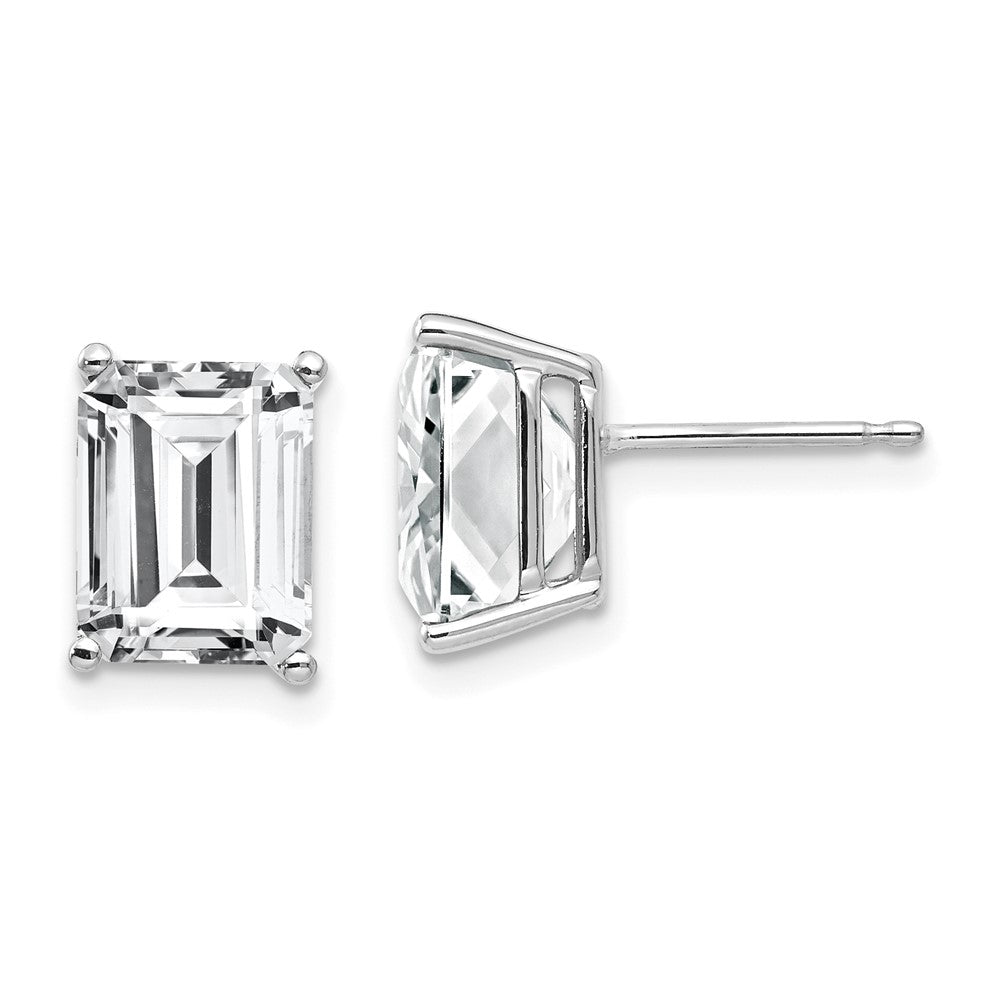 Gold CZ Stud Earrings