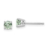 14k Round Gemstone Earrings