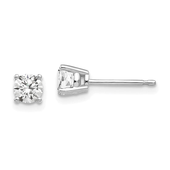 Gold CZ Stud Earrings
