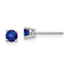 14k Round Gemstone Post Earrings. -B Styles