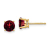 14k Round Gemstone Earrings
