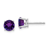 14k Round Gemstone Earrings