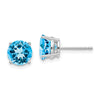 14k Round Gemstone Earrings