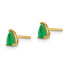 14k Pear Gemstone Earrings. -B Styles
