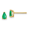 14k Pear Gemstone Earrings. -B Styles