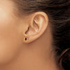 14k 5x3mm Pear Garnet Post Earrings
