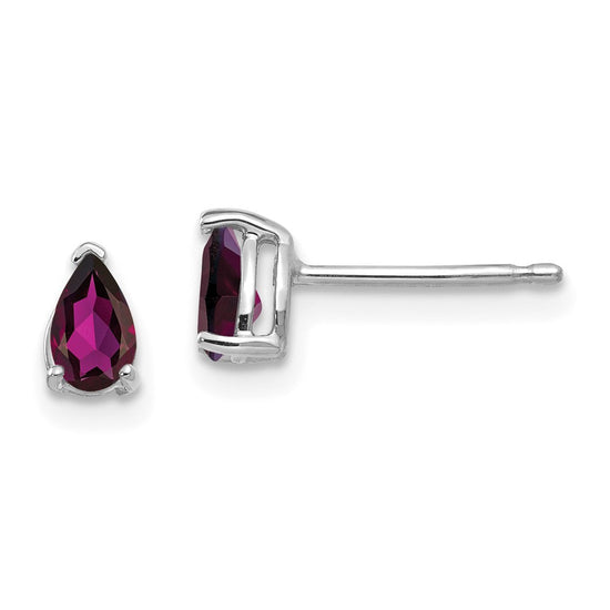 14k Pear Gemstone Earrings