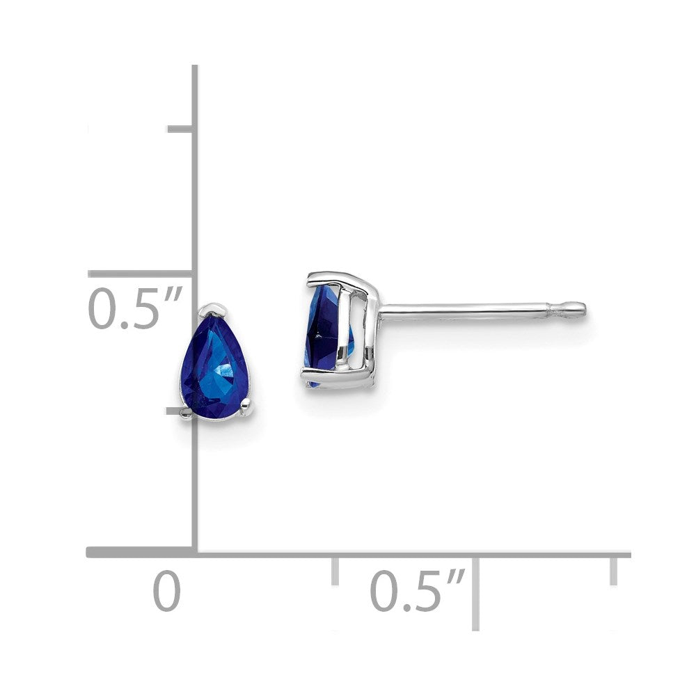 14k Pear Gemstone Earrings. -B Styles