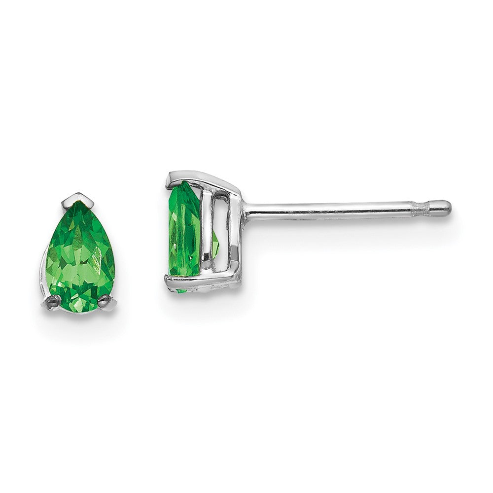 14k Pear Gemstone Earrings. -B Styles