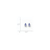 14k Pear Gemstone Earrings. -B Styles