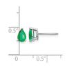 14k Pear Gemstone Earrings. -B Styles
