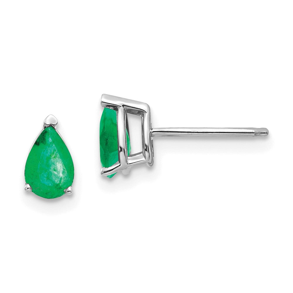 14k Pear Gemstone Earrings. -B Styles